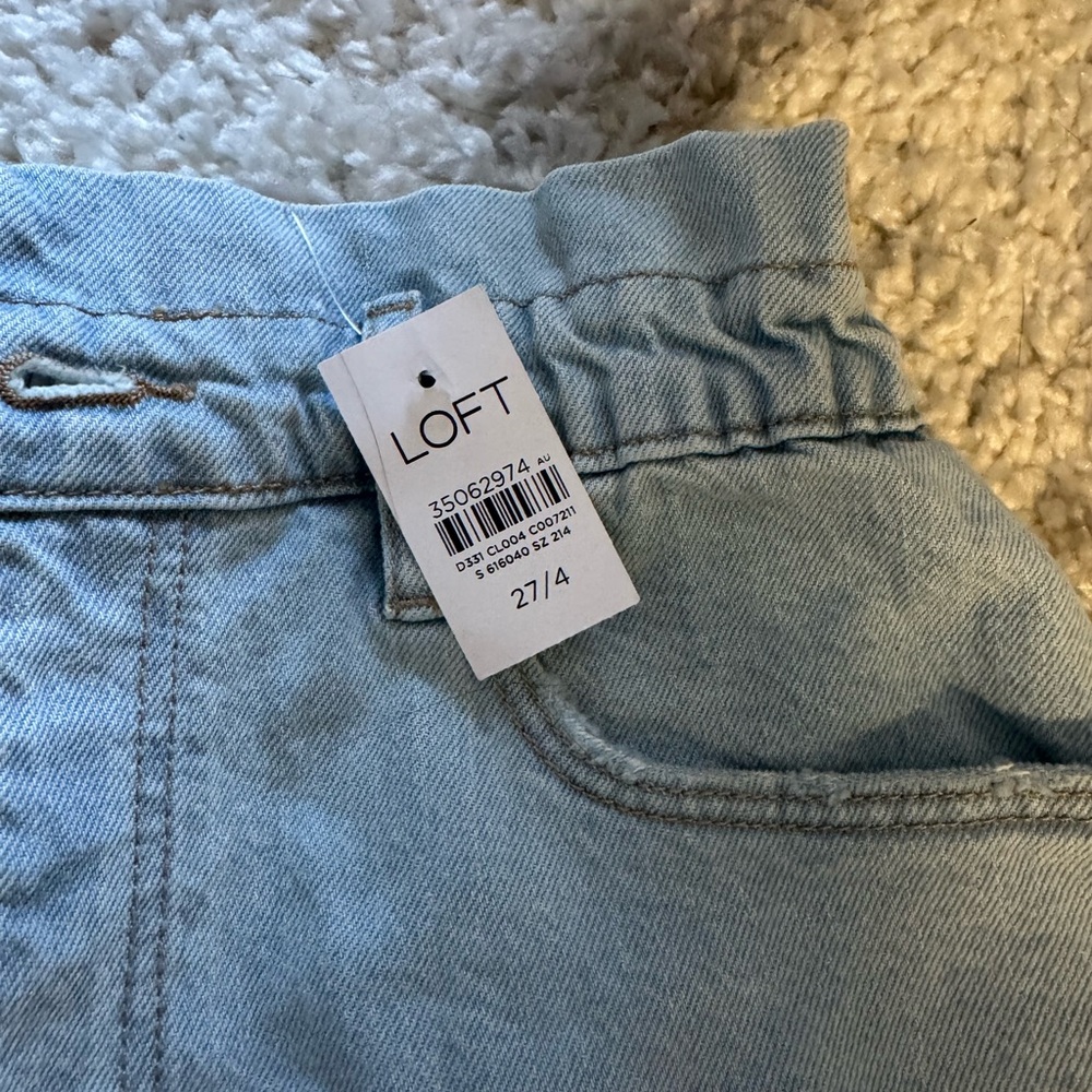 Loft High-Waisted Paperbag Shorts